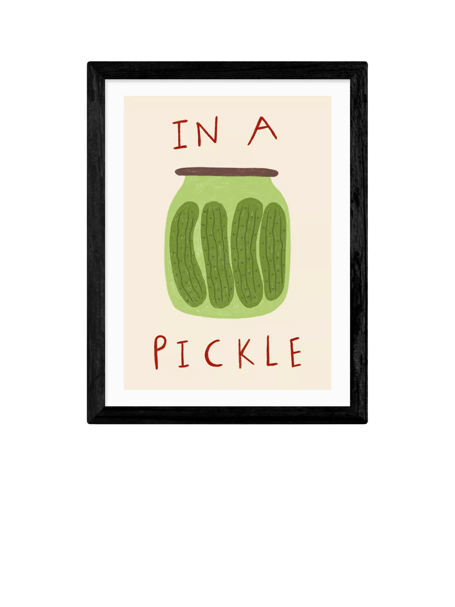 East End Prints Pickle framed art print 43.4x33.4cm - British product