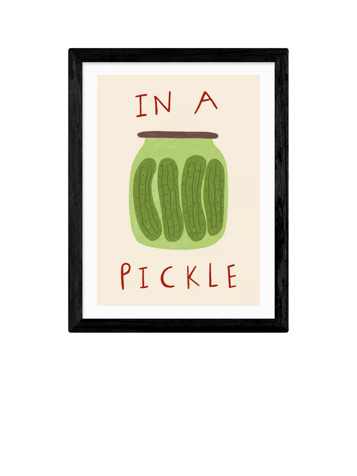 East End Prints Pickle framed art print 43.4x33.4cm - British product