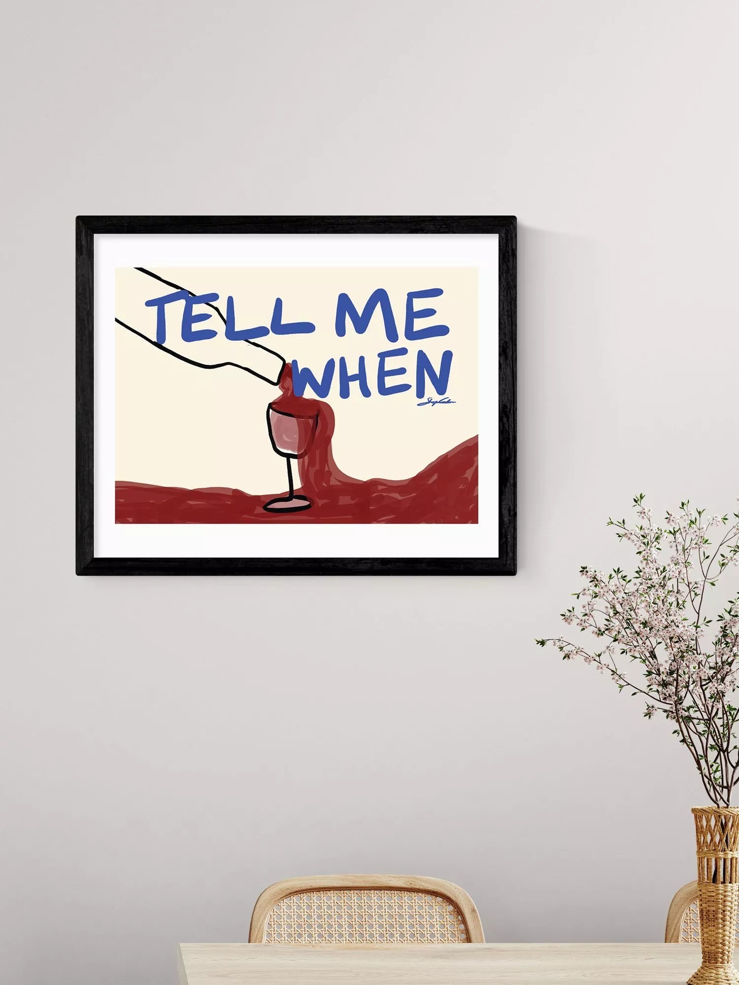 East End Prints framed print Tell Me When 43.4x53.4cm, UK version
