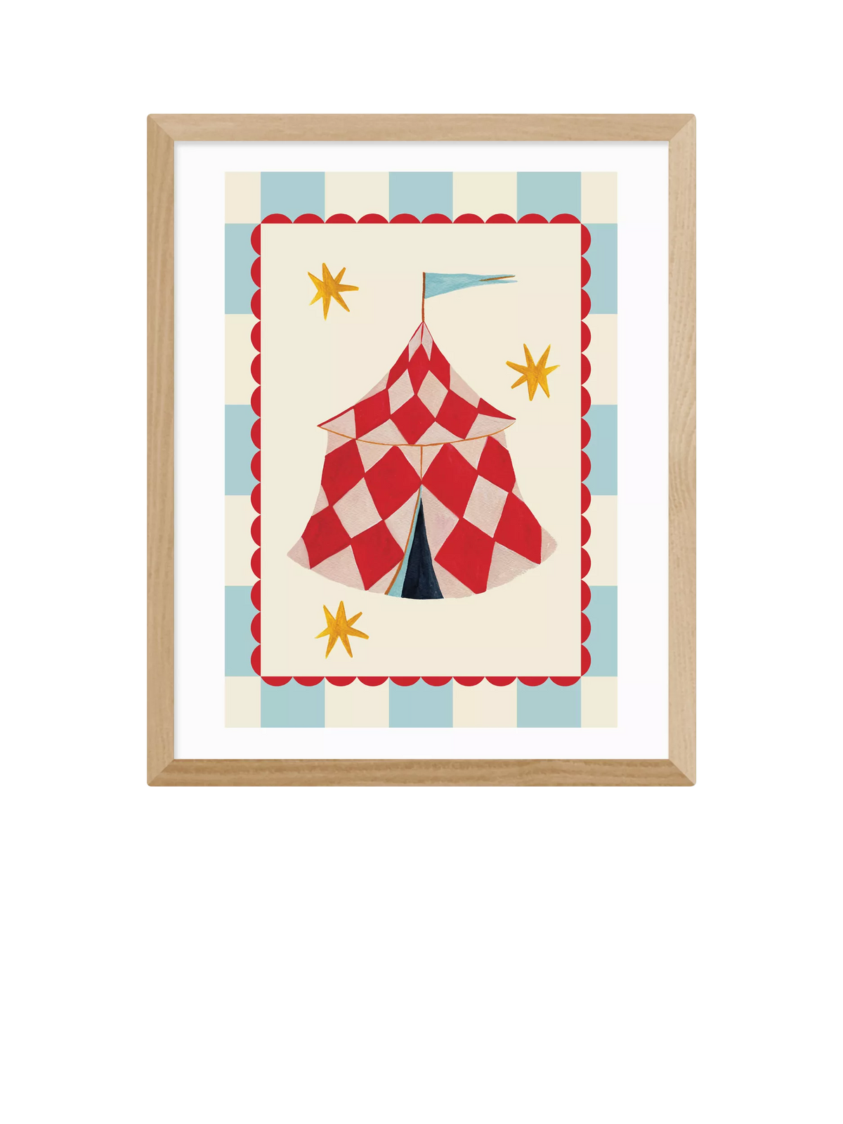 EAST END PRINTS framed print The Big Top 53.4 x 43.4cm (British brand)
