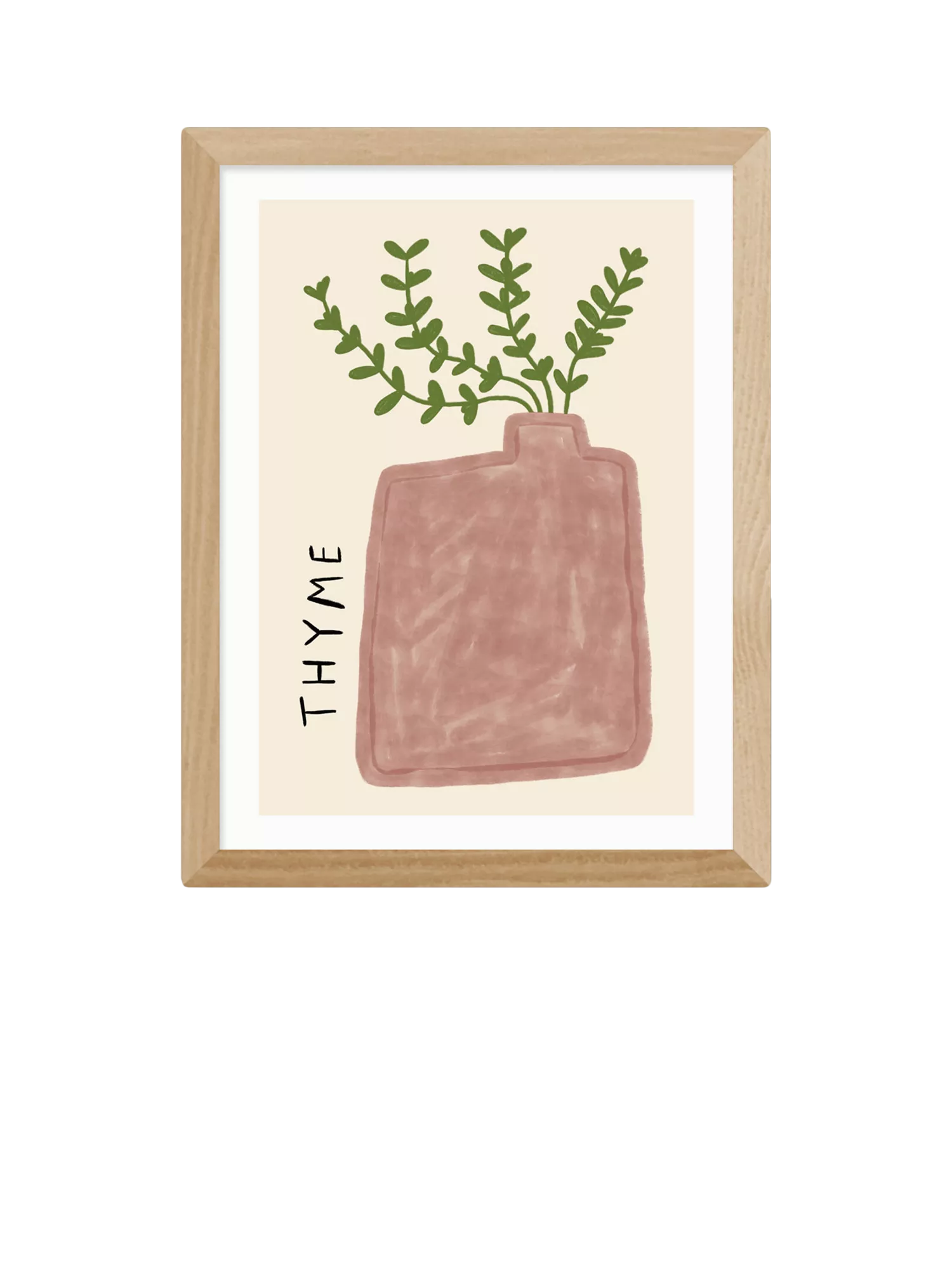 EAST END PRINTS framed print Thyme Plant 43.4x33.4cm, UK version