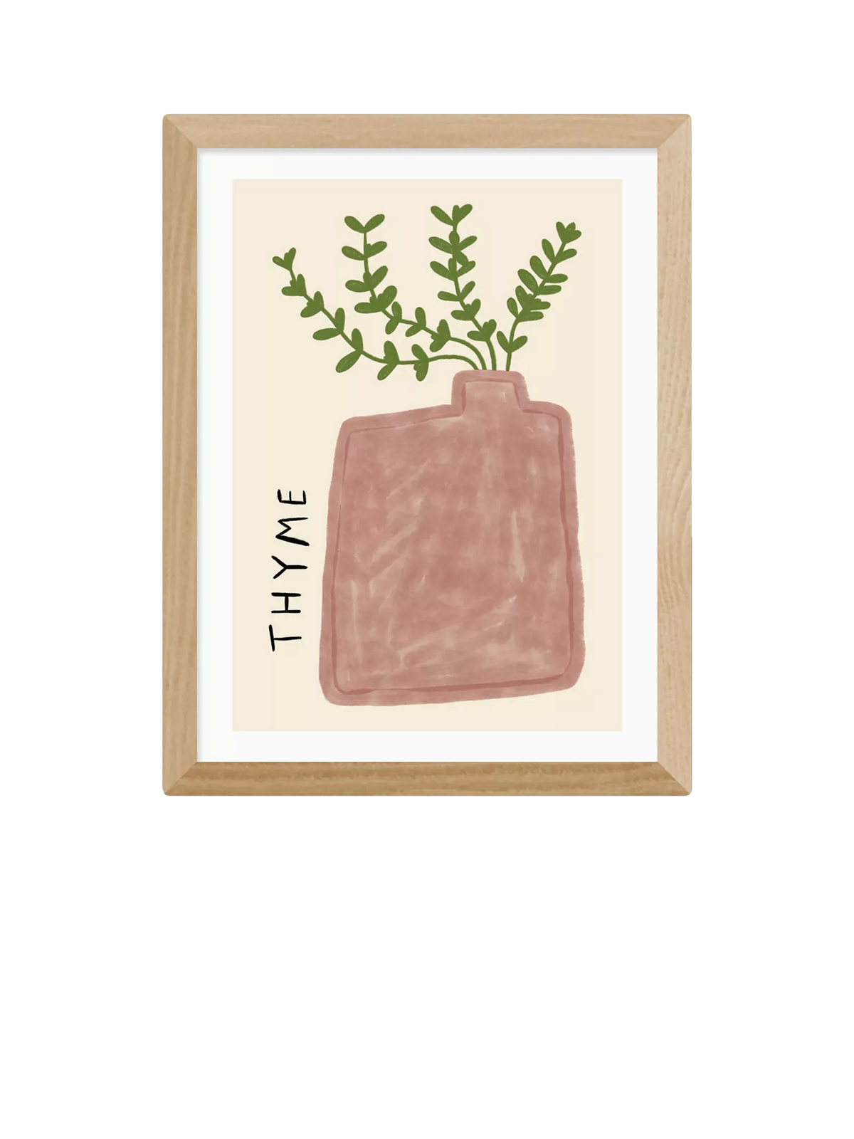 EAST END PRINTS framed print Thyme Plant 43.4x33.4cm, UK version