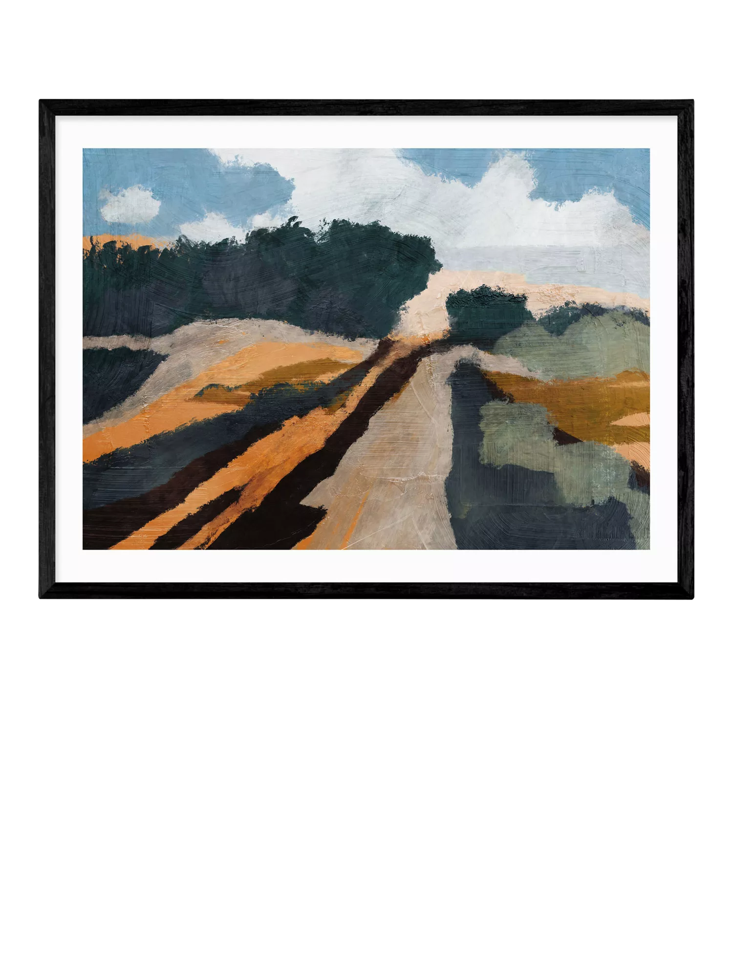 EAST END PRINTS Dan Hobday Trevessa framed print 63.4 x 83.4cm - British product