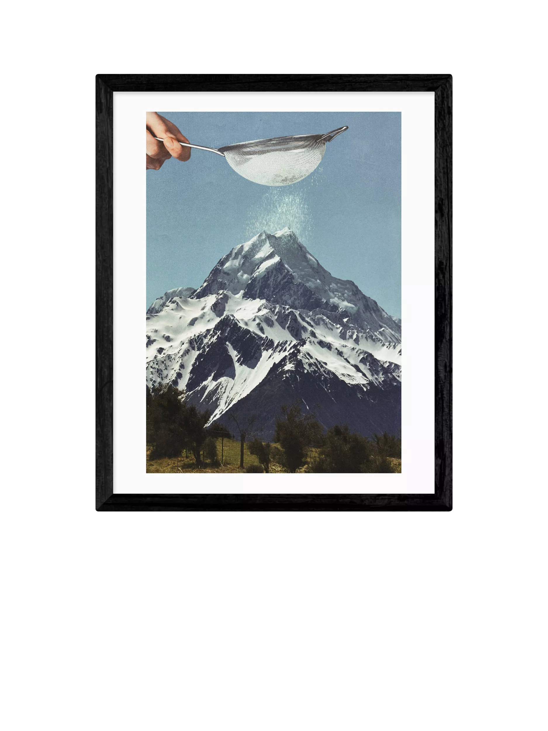 East End Prints mountain collage framed print 53.4 x 43.4 cm - British product