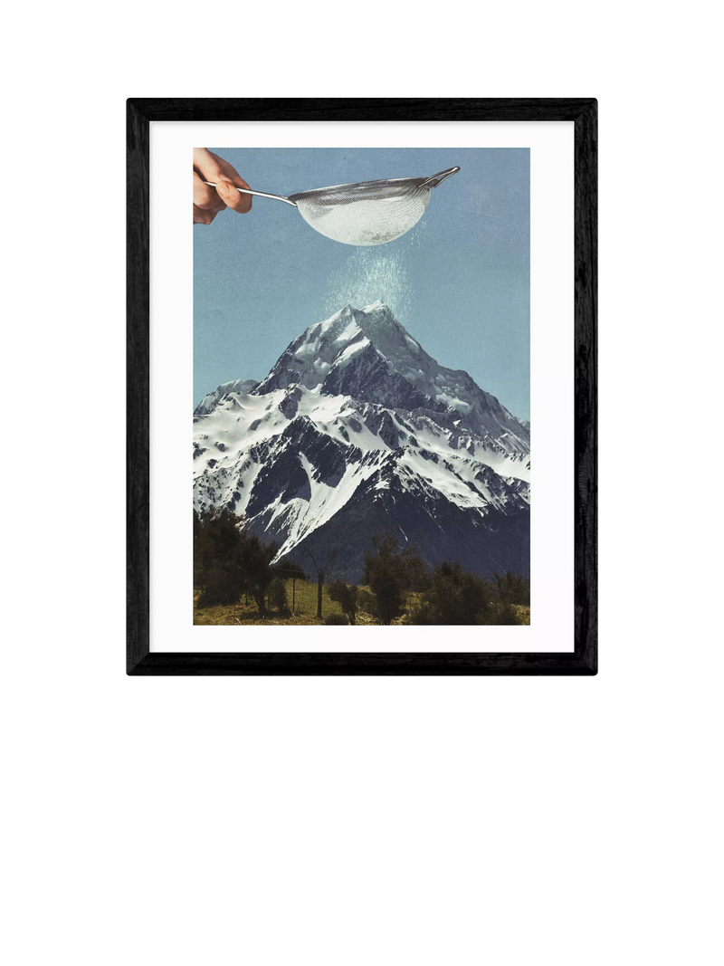East End Prints mountain collage framed print 53.4 x 43.4 cm - British product