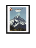 East End Prints mountain collage framed print 53.4 x 43.4 cm - British product