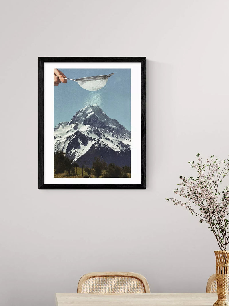 East End Prints mountain collage framed print 53.4 x 43.4 cm - British product