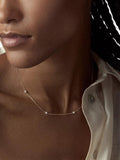 Dinny Hall 9ct yellow gold diamond necklace, imported from the UK