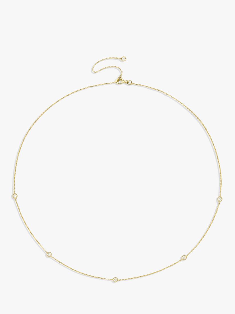 Dinny Hall 9ct yellow gold diamond necklace, imported from the UK