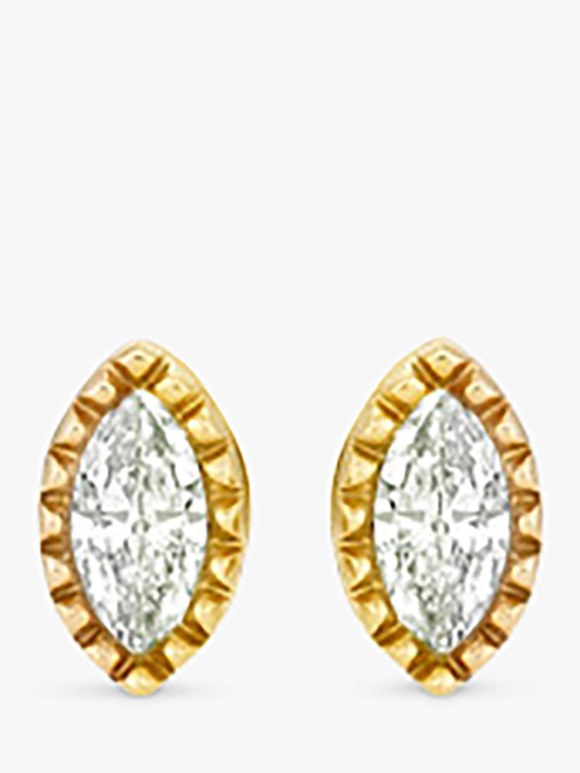 Dinny Hall mini diamond studs 9k gold, imported from the UK