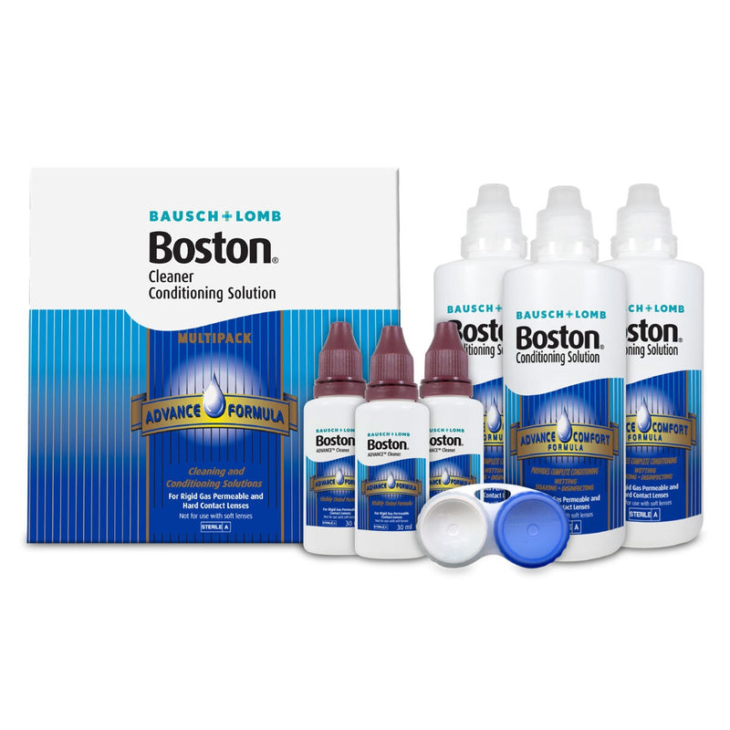 Bausch + Lomb Boston Cleaning & Conditioning Contact Lens Solution 3 x 30ml and 3 x 120ml - British product