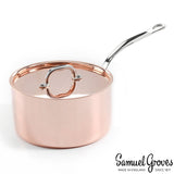 Samuel Groves Copper Induction Saucepan with Lid 20cm