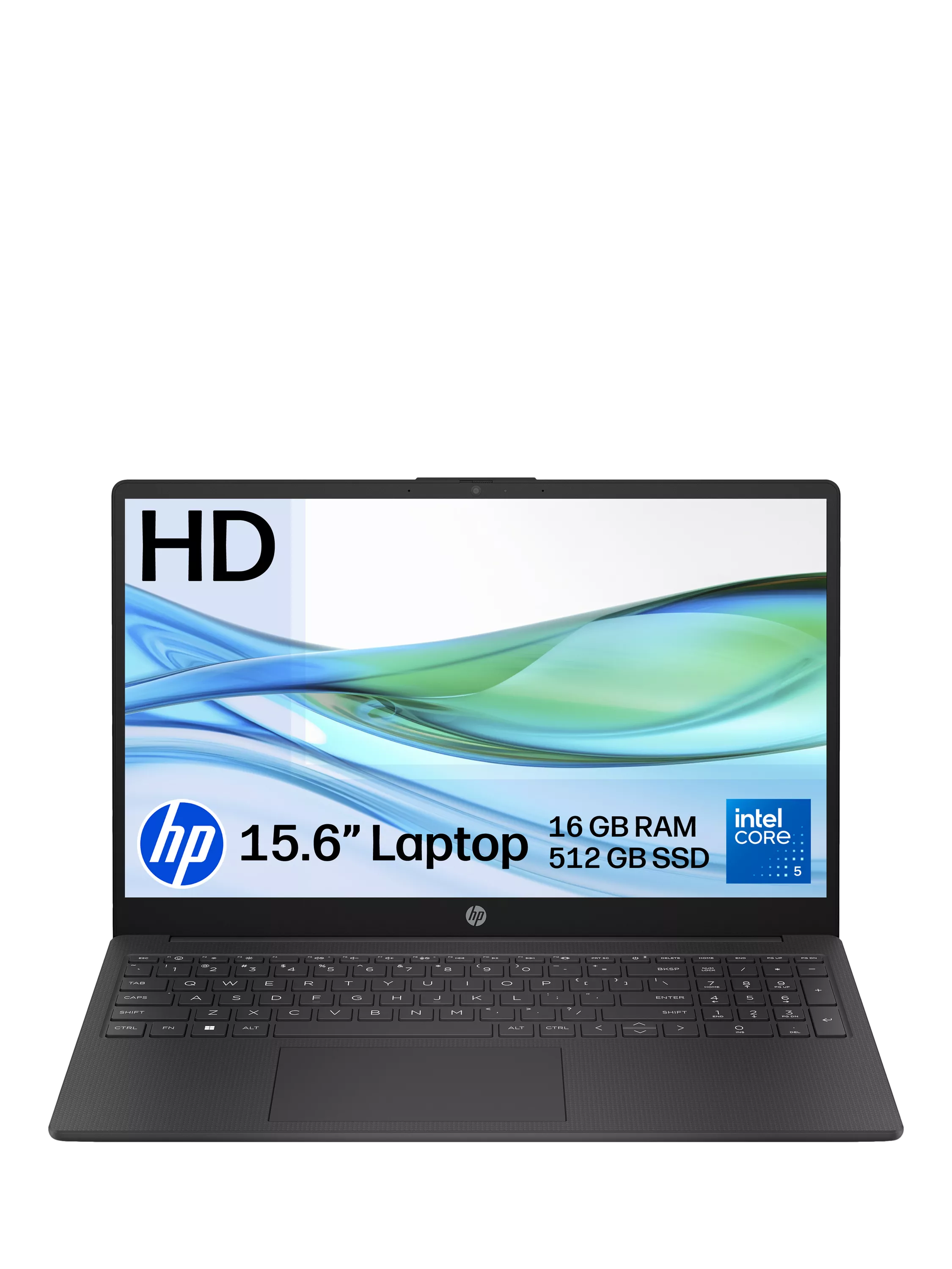 HP 15.6 inch laptop Intel Core 5 16GB RAM 512GB SSD - British product