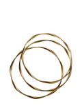 Orelia gold ribbon interlocking bangles set of 3 - British product