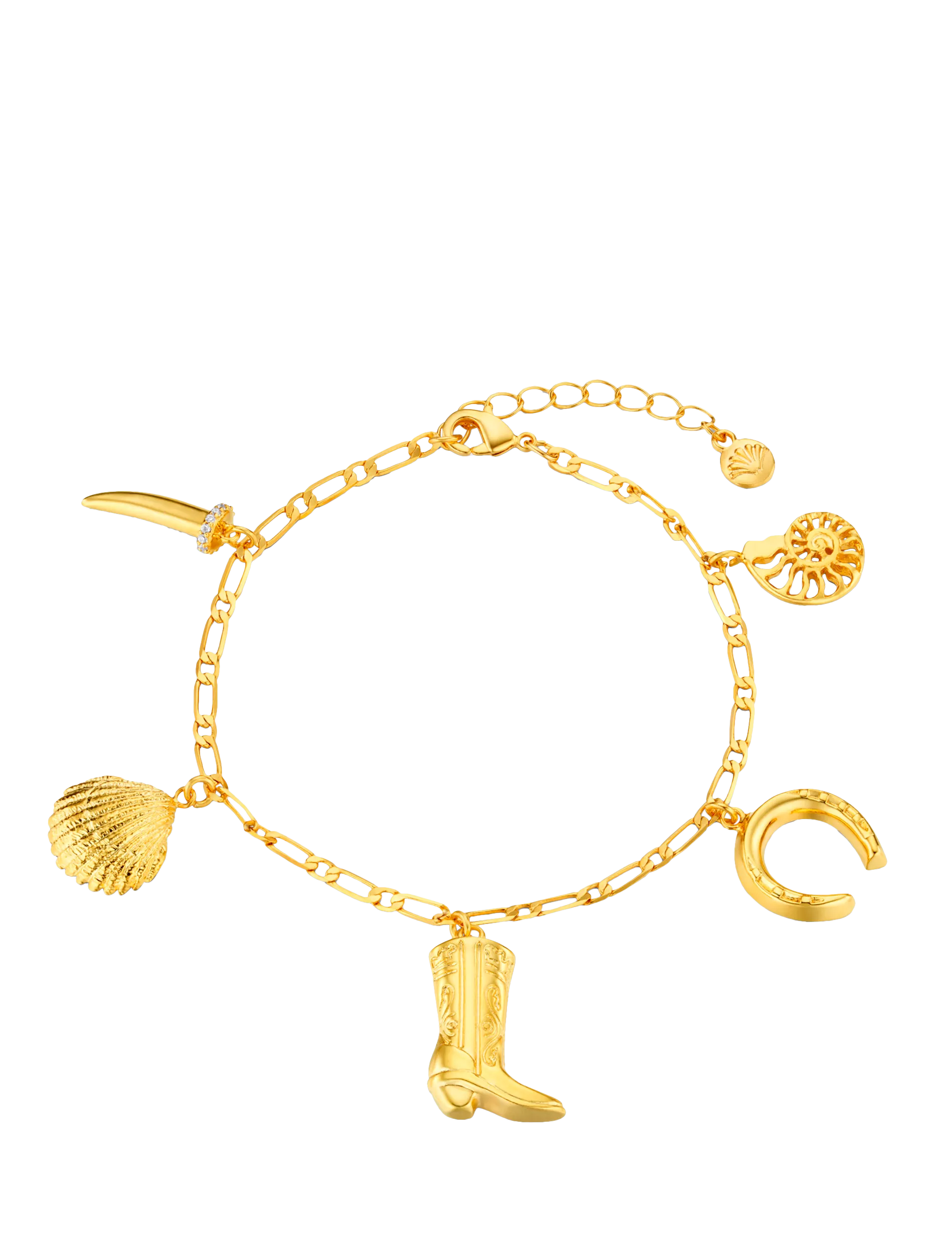 Orelia Eclectic Western charm bracelet 16cm - British product