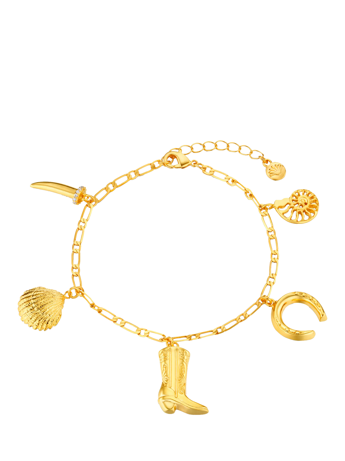 Orelia Eclectic Western charm bracelet 16cm - British product