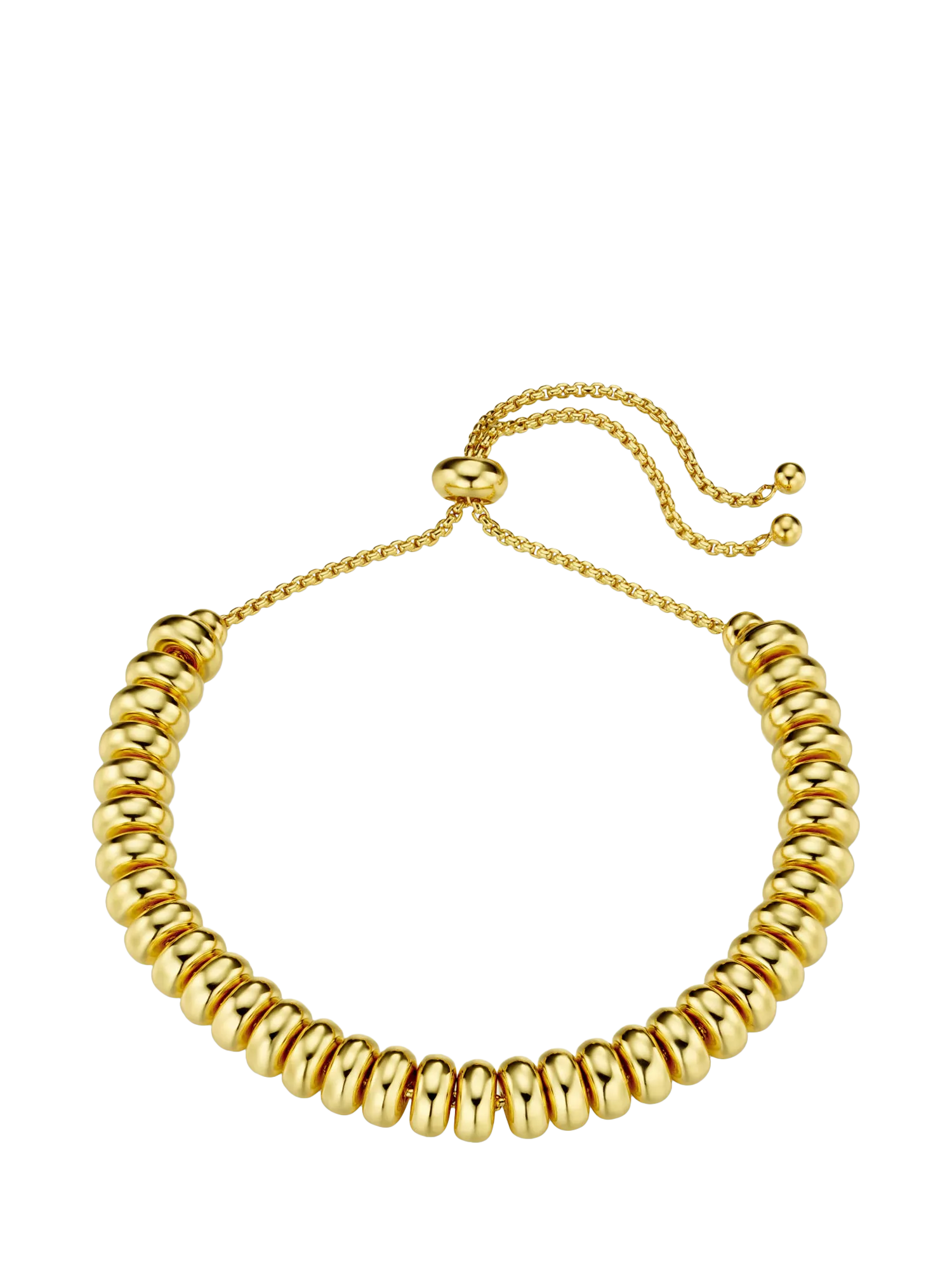 Orelia metal nugget adjustable slider bracelet 14cm chain, imported from the UK