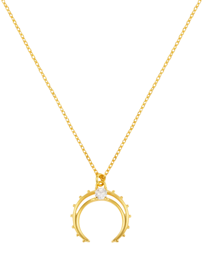 John Lewis Orelia Desert Moon Horseshoe Necklace in Gold- Buy online at McGrocer