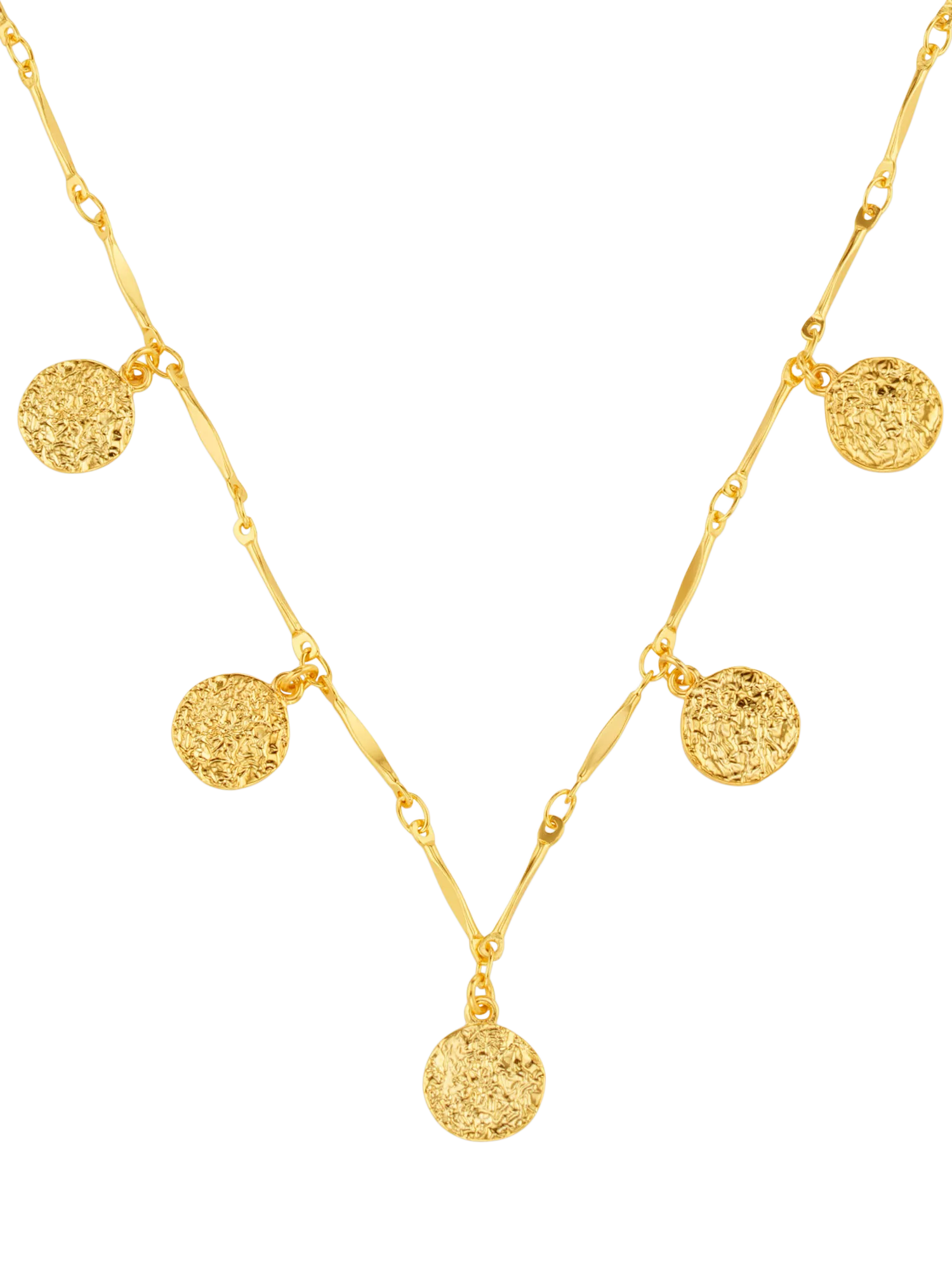 Orelia gold coin charm necklace 40cm chain, imported from the UK