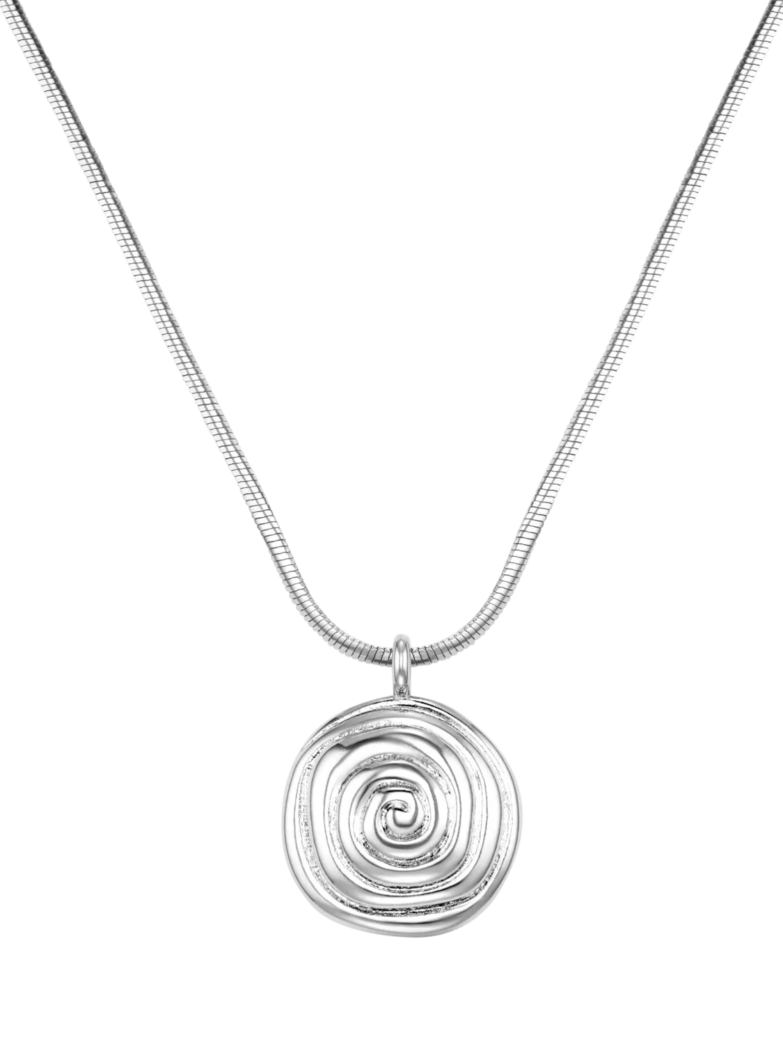 Orelia spiral pendant necklace silver - British product