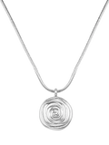 Orelia spiral pendant necklace silver - British product