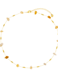 Orelia gold plated chip and bead necklace, UK version