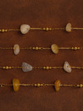 Orelia gold plated chip and bead necklace, UK version