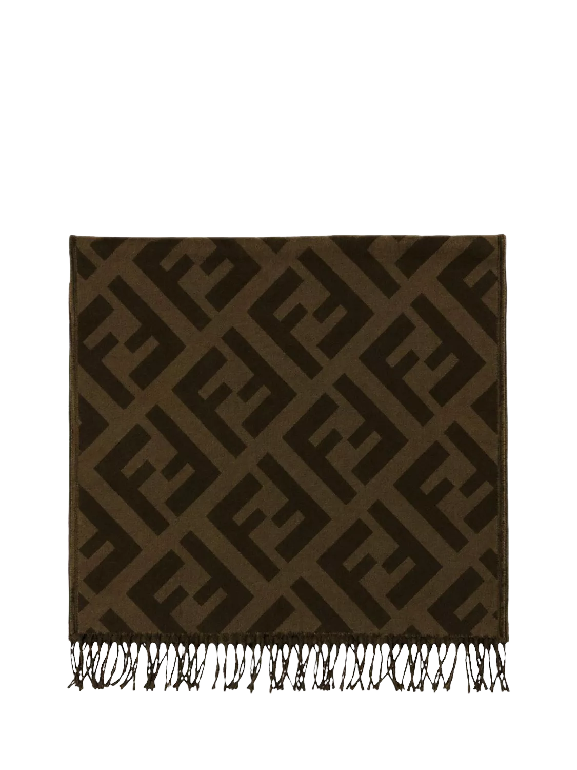 Fendi green zucca print scarf 85x45cm, UK version