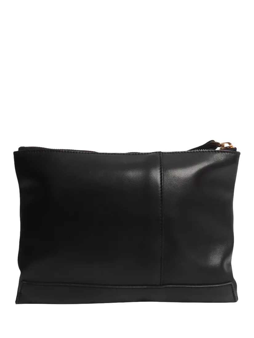 Pre-loved Marni embellished leather clutch with gold hardware - British product