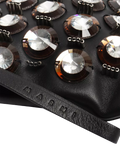 Pre-loved Marni embellished leather clutch with gold hardware - British product