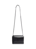 SAINT LAURENT medium Sunset crossbody bag black leather, UK version
