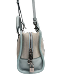 LOEWE Mini Amazona suede crossbody bag blue, imported from the UK