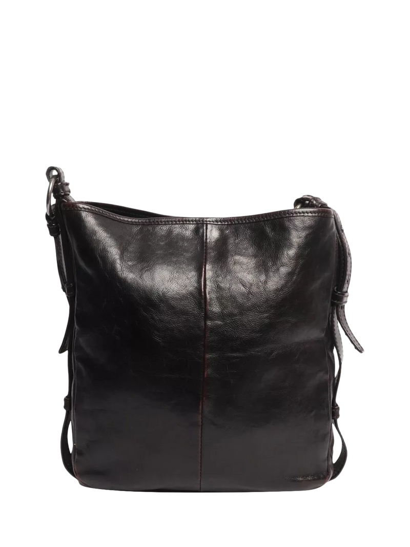SAINT LAURENT brown leather vintage Mombasa bag (British brand)