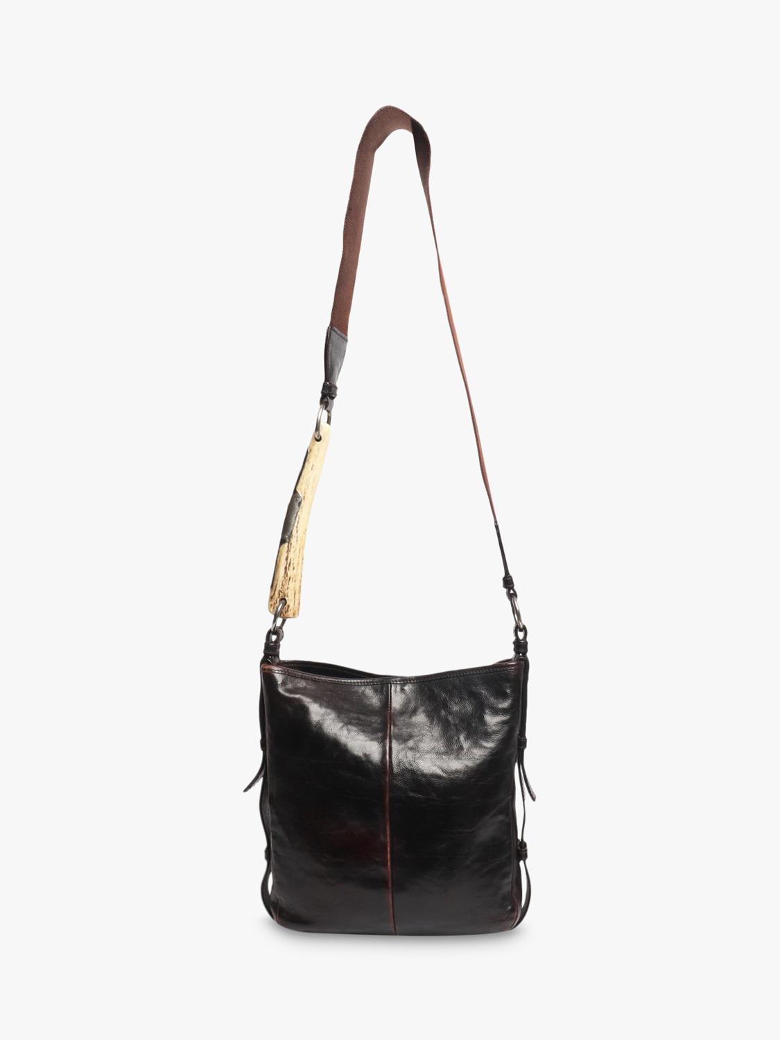 SAINT LAURENT brown leather vintage Mombasa bag (British brand)