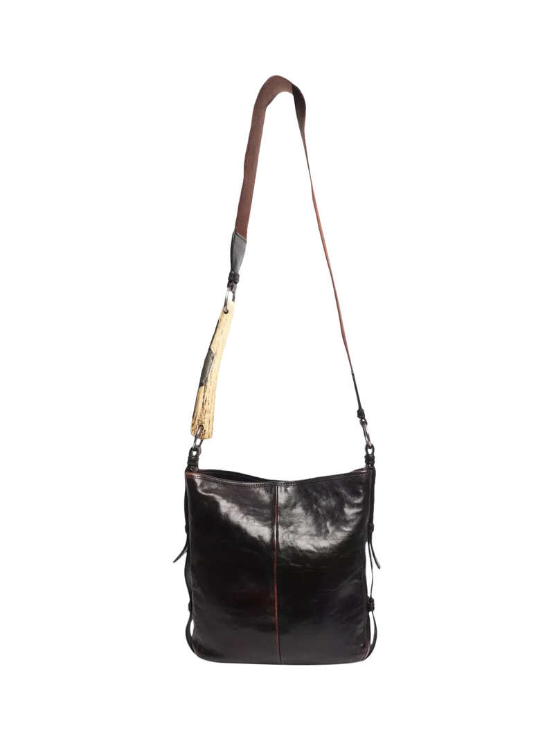 SAINT LAURENT brown leather vintage Mombasa bag (British brand)