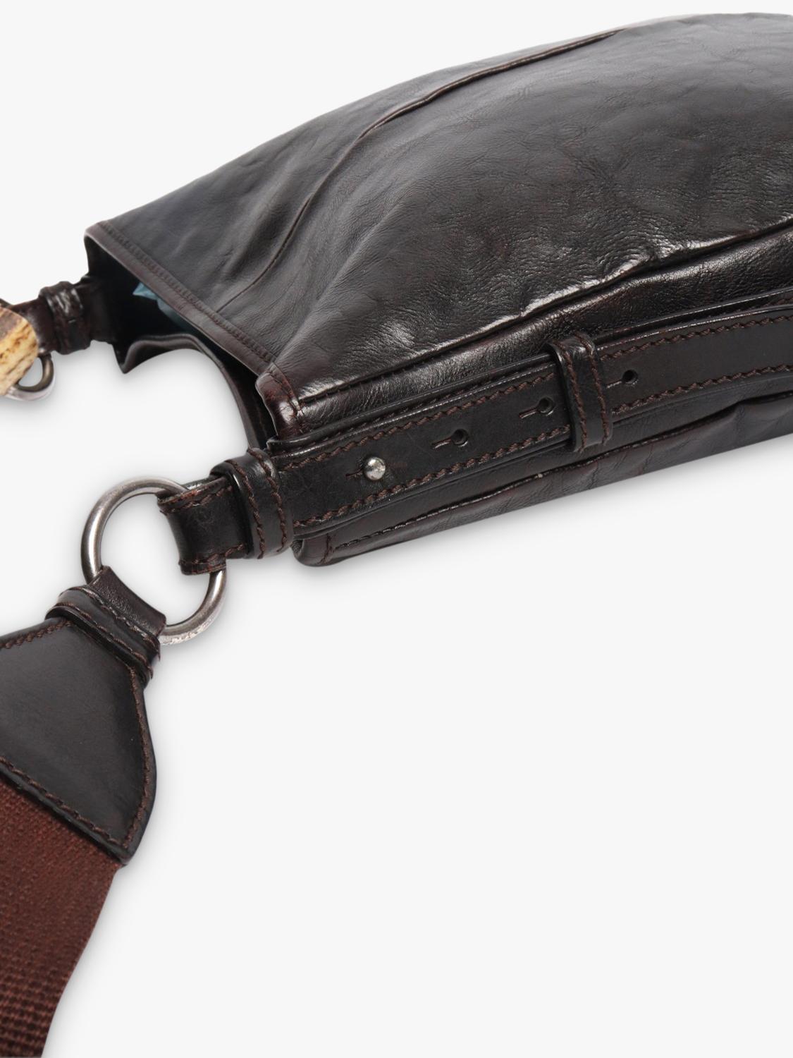 SAINT LAURENT brown leather vintage Mombasa bag (British brand)