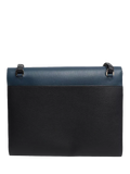 Smythson blue leather laptop bag with gold hardware - British product