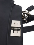 Pre-loved Fendi Peekaboo navy leather 2-way bag - British product