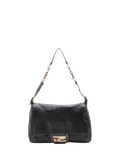 Fendi Mama Baguette shoulder bag black leather 33cm - British product