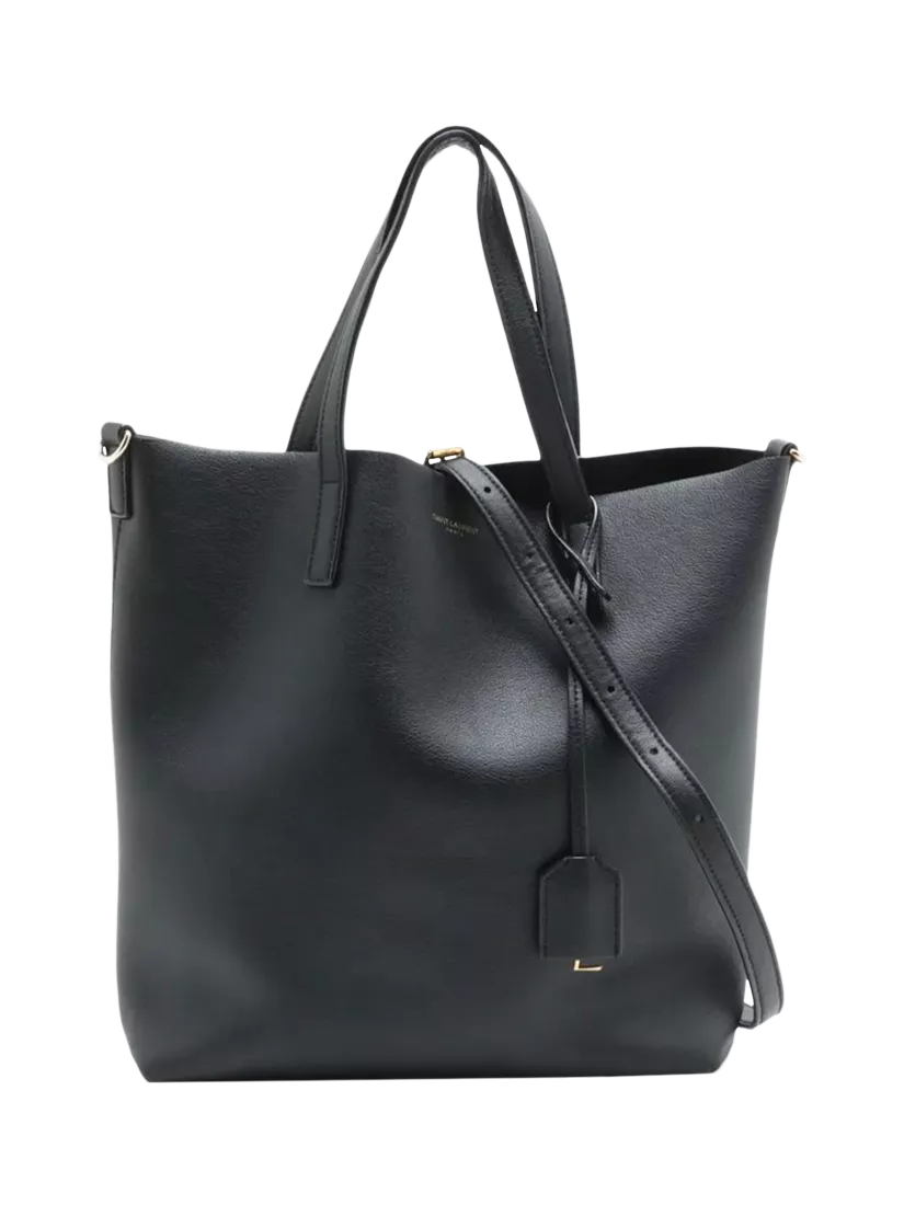 Saint Laurent black leather tote bag - British product