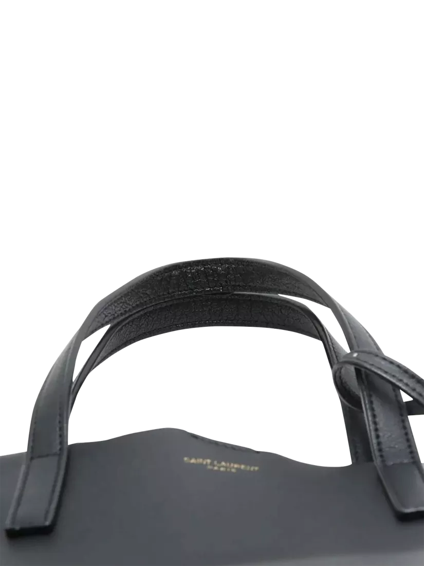 Saint Laurent black leather tote bag - British product