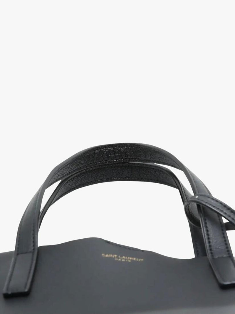 Saint Laurent black leather tote bag - British product