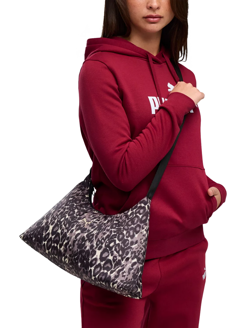 PUMA duffle bag black leopard print medium 5L - British product