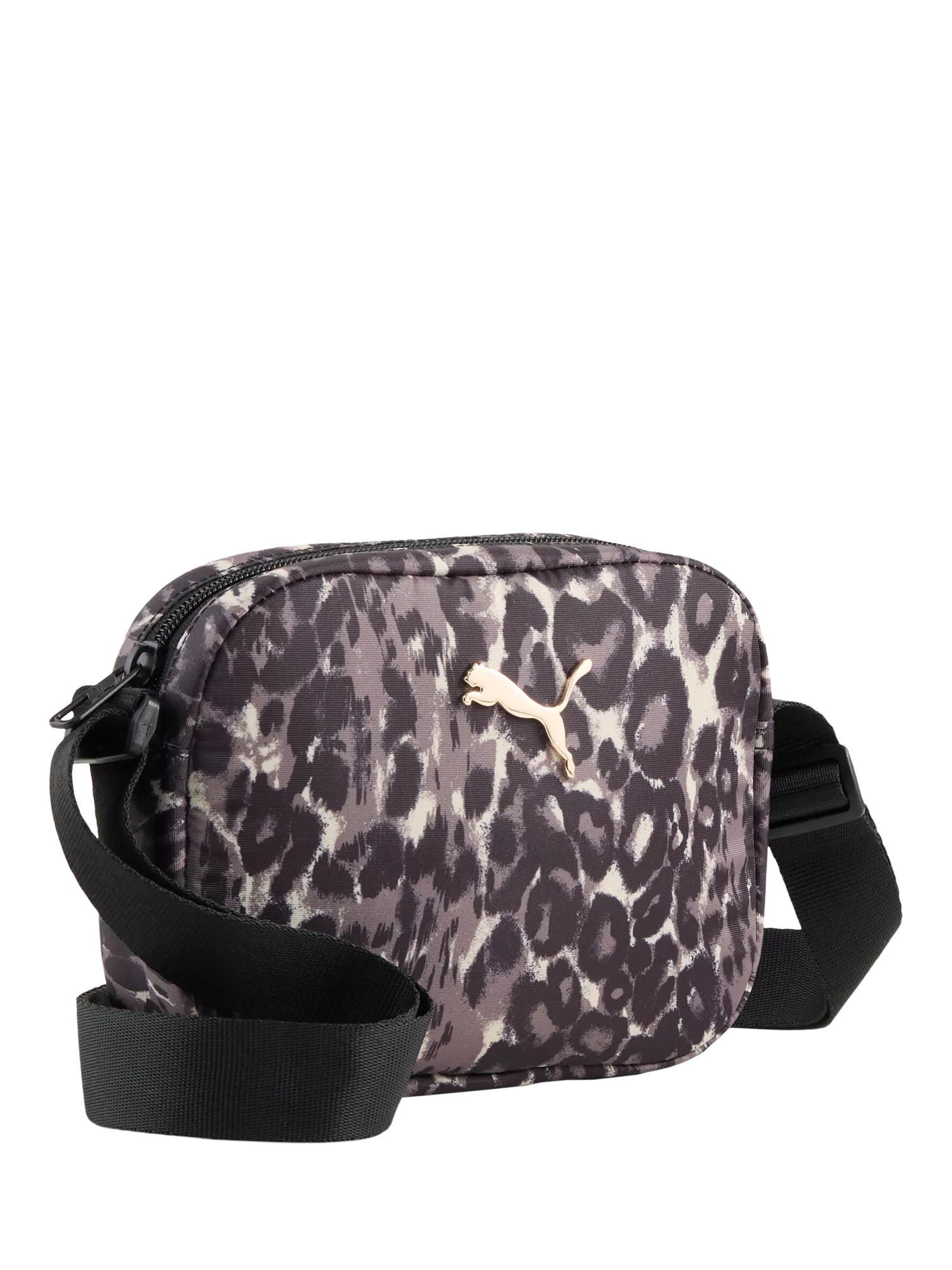 PUMA cross body bag black leopard print 1L - British product