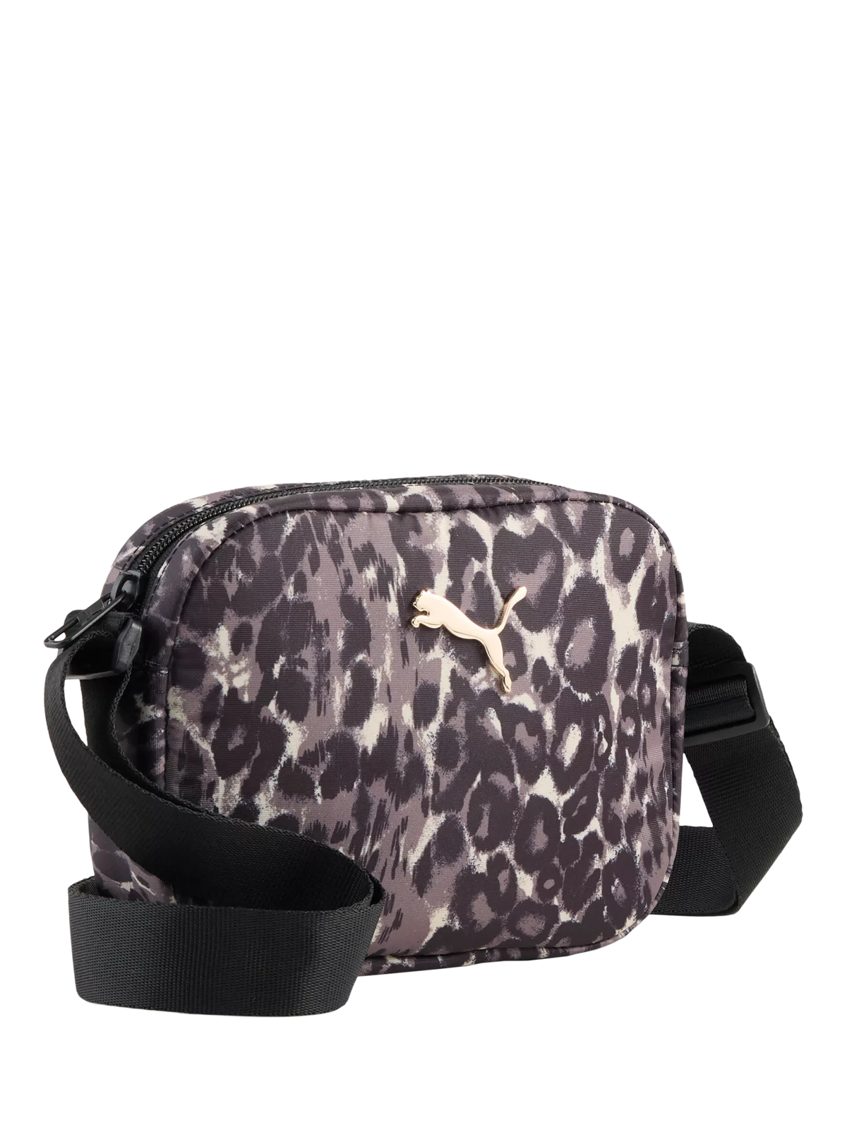 PUMA cross body bag black leopard print 1L - British product