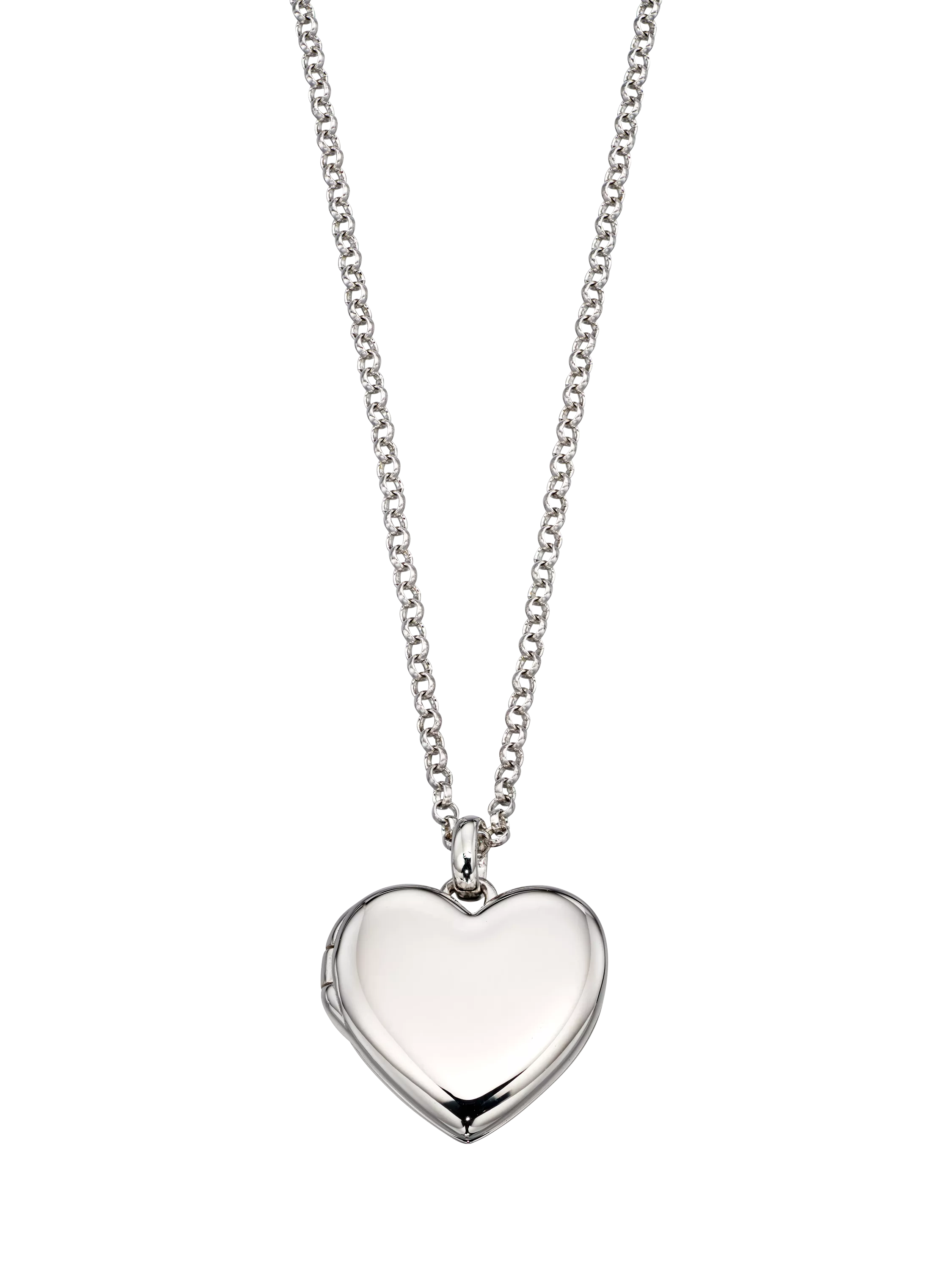 Little Star Olivia silver heart locket for children, UK version