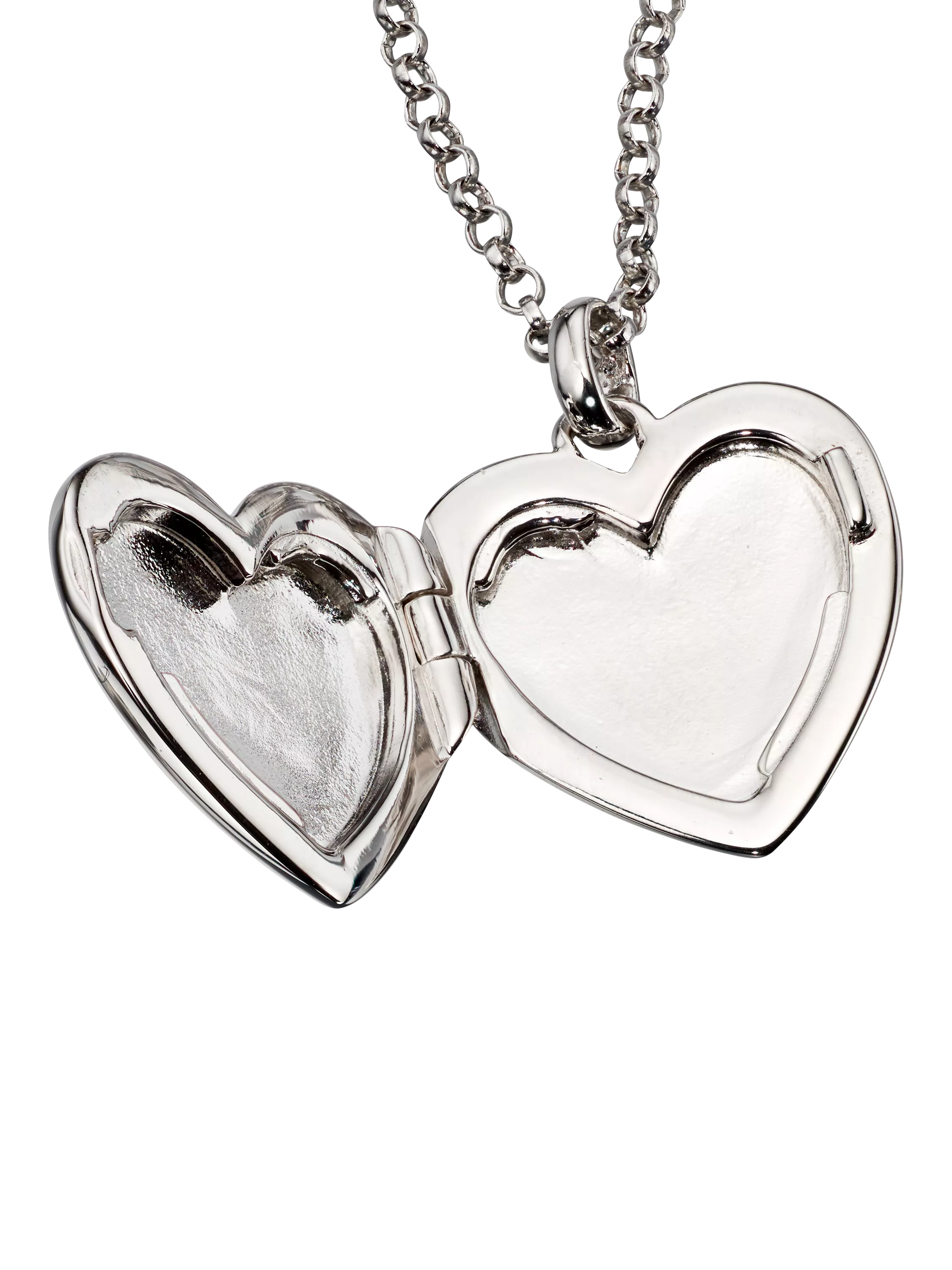 Little Star Olivia silver heart locket for children, UK version