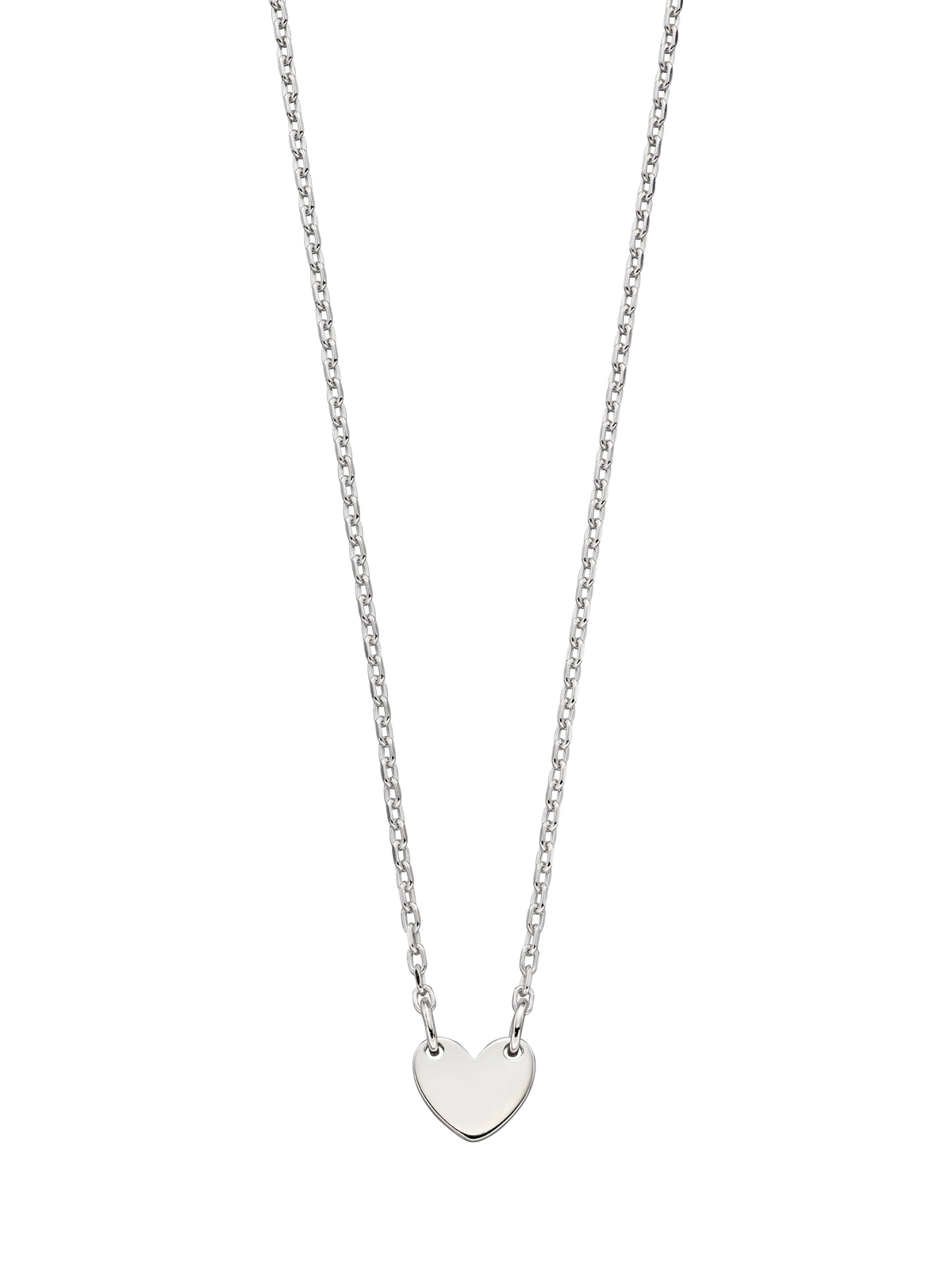 Little Star Lexi silver heart necklace for girls (British brand)