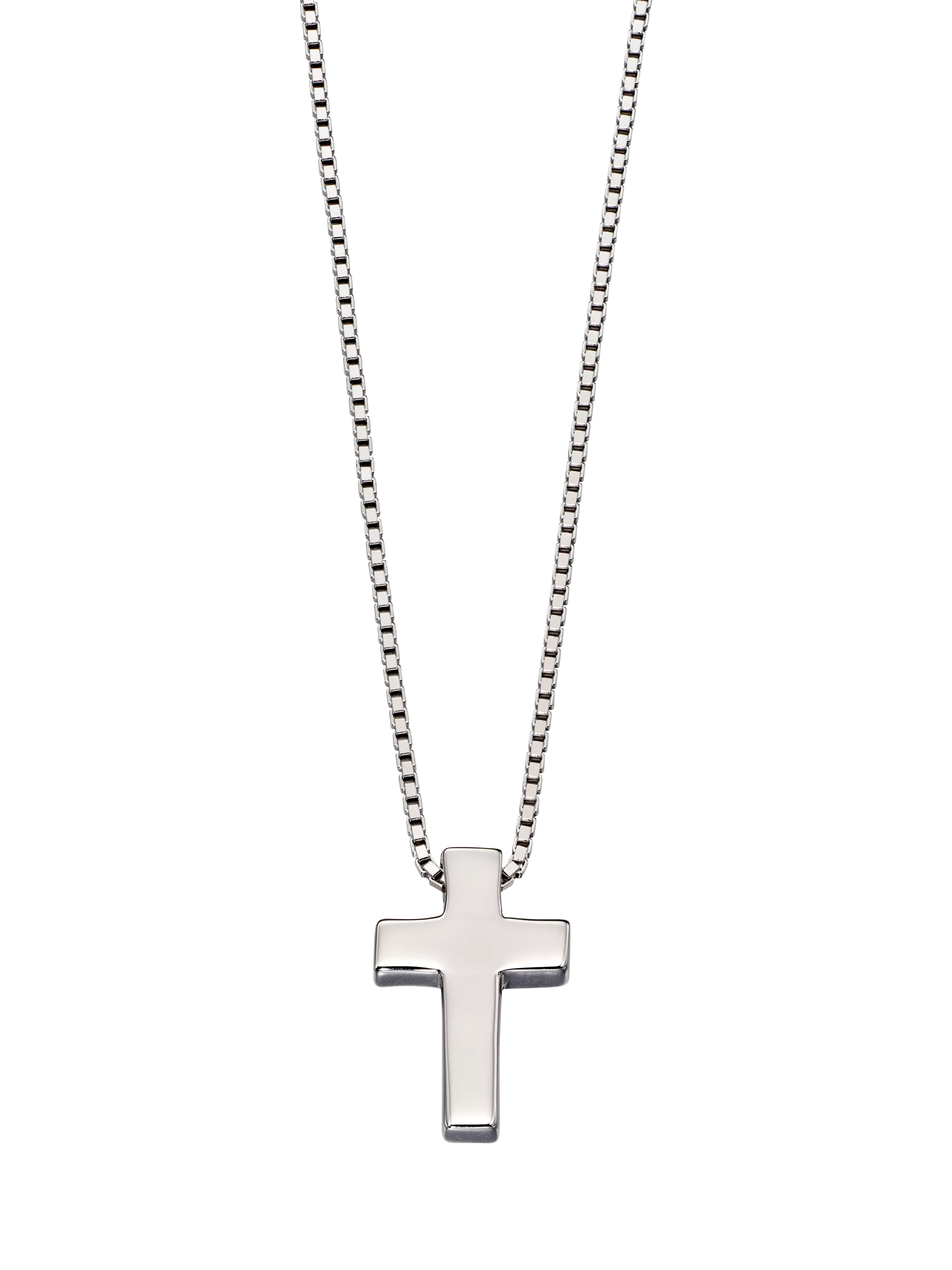 Little Star silver cross pendant necklace for boys - British product