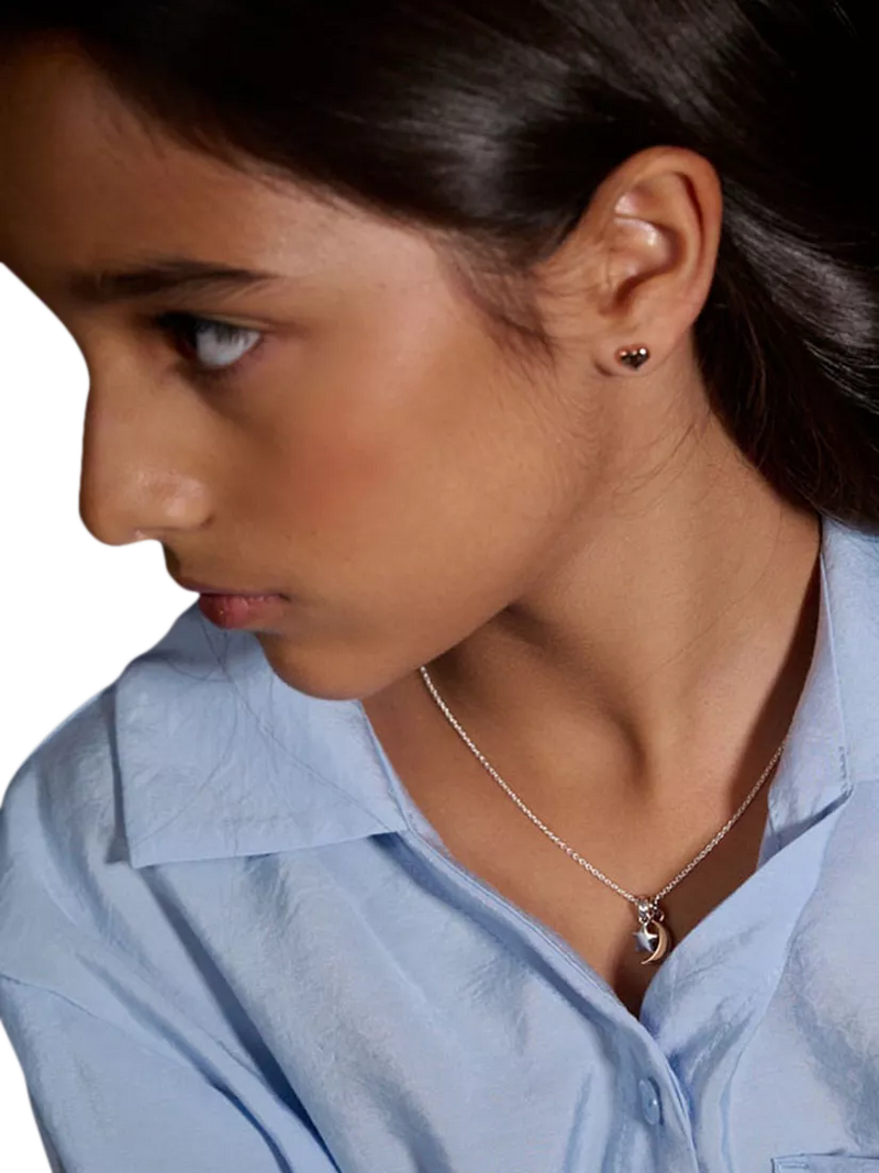 Little Star kids' pendant necklace moon and star 38cm (British brand)
